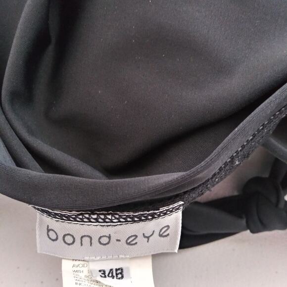Bond Eye Black Halter Tie One Piece Swim Suit Size 34B - Picture 8 of 10